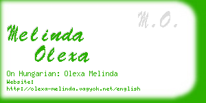 melinda olexa business card